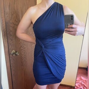 NWOT Tart One-Shoulder Midnight Blue Dress